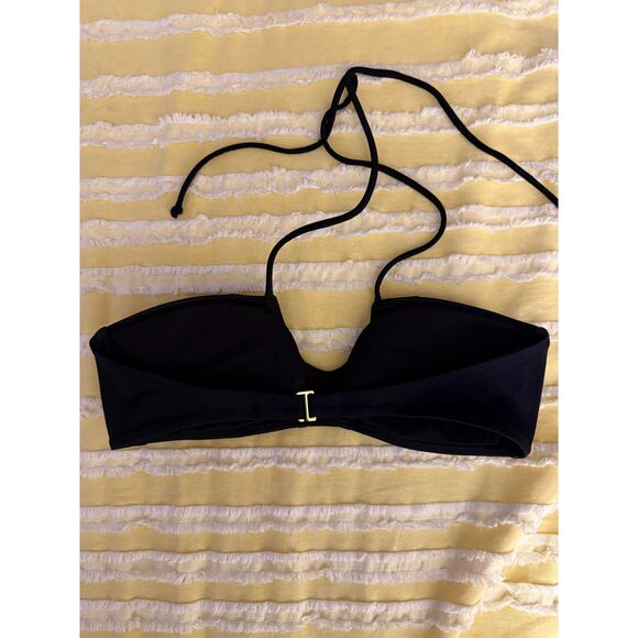 Victoria's Secret Black Embellished Halter Bikini Top - Picture 2 of 3